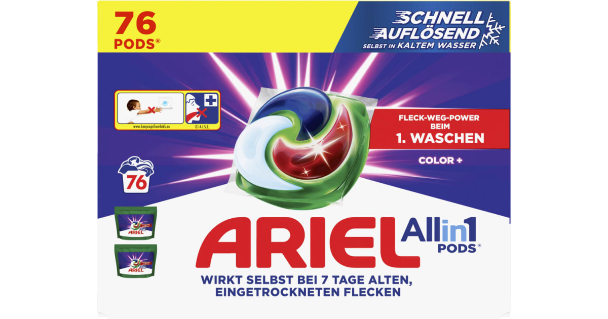 Ariel All-in-1 Pods Color 76 Waschgänge