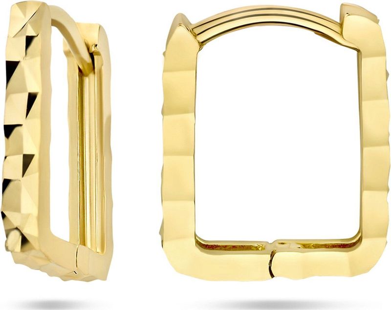 14K geelgoud klapoorringen gediamanteerd 4027990