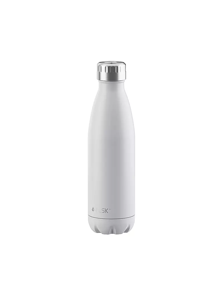 FLSK Isolierflasche - Thermosflasche 0,5l Edelstahl White weiss