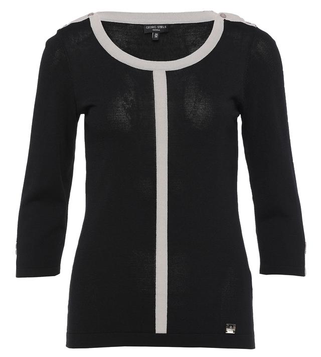Pullover mit Kontrastblenden