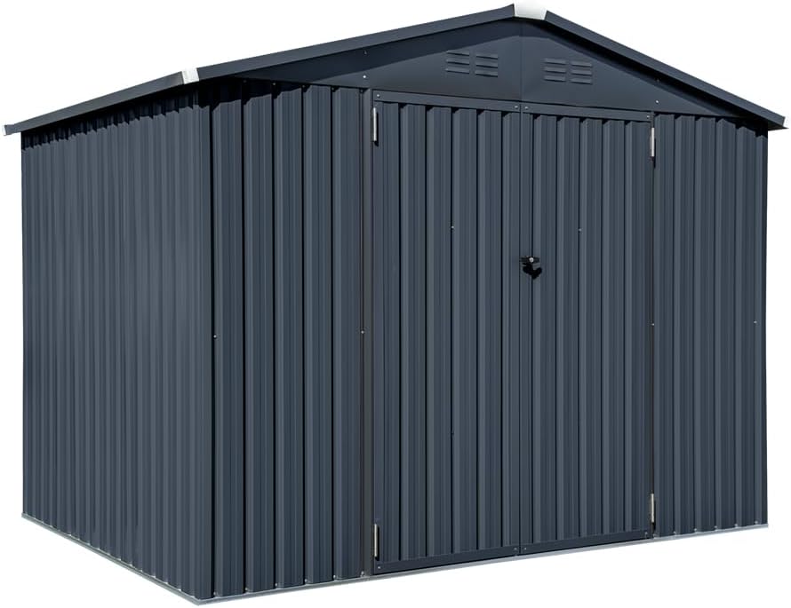 Westmann Stahl Gerätehaus Minor 86 | Anthrazit | 182x247x197 cm