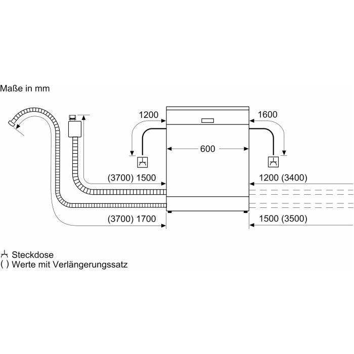 Bosch Einbau-Geschirrspüler Serie 6 SMI6YBS00D Edelstahl