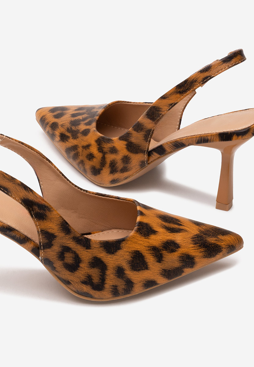 Chaussures slingback leopard Nomalisa