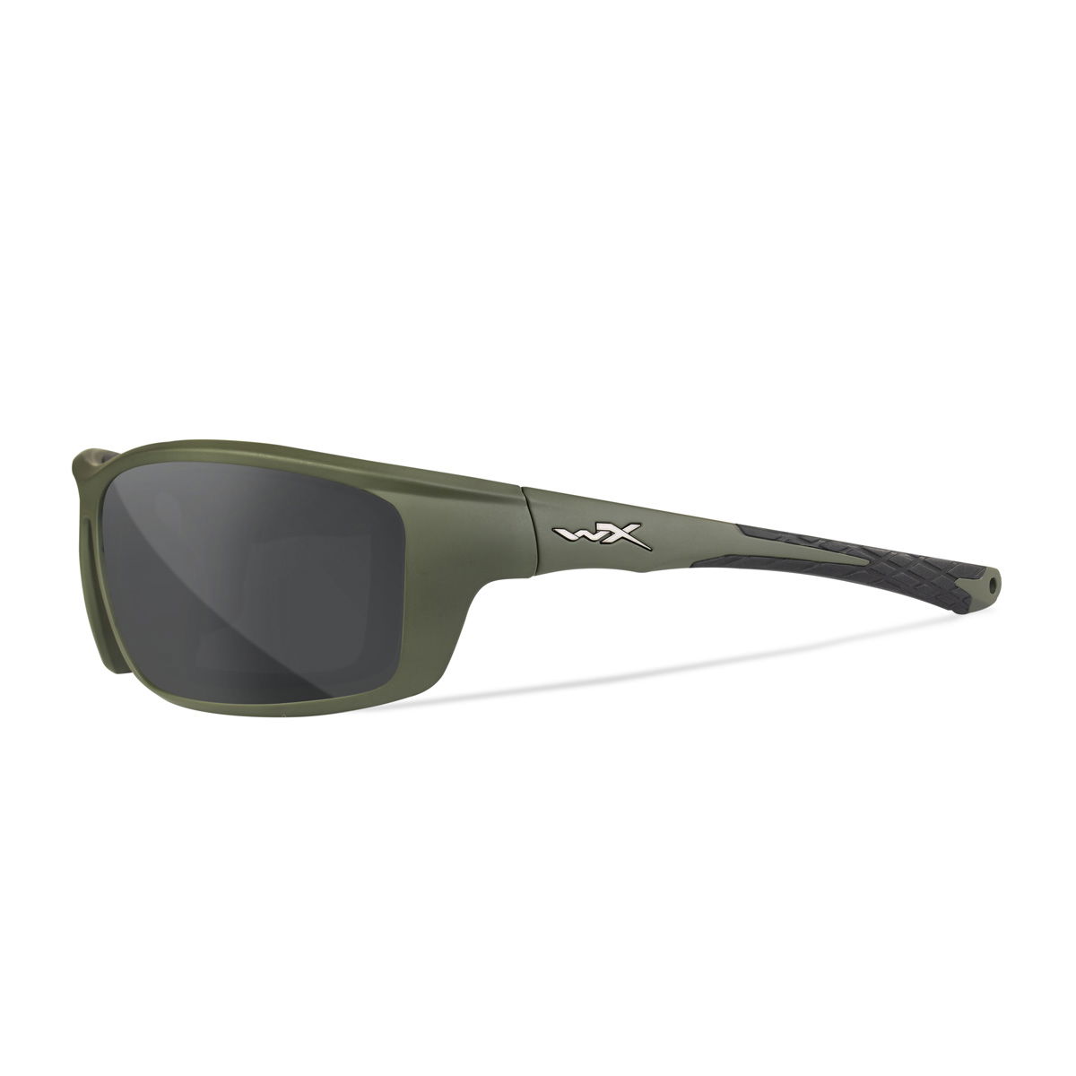 Wiley X Grid Solbrille, Captivate Polaroid Glas, Mat Army Grønt Stel, herre - Spejder Sport