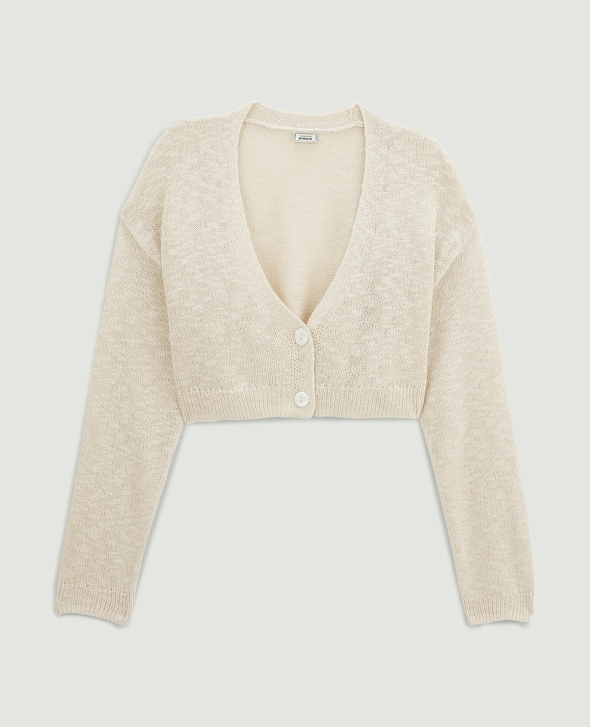 Gilet cropped - Beige