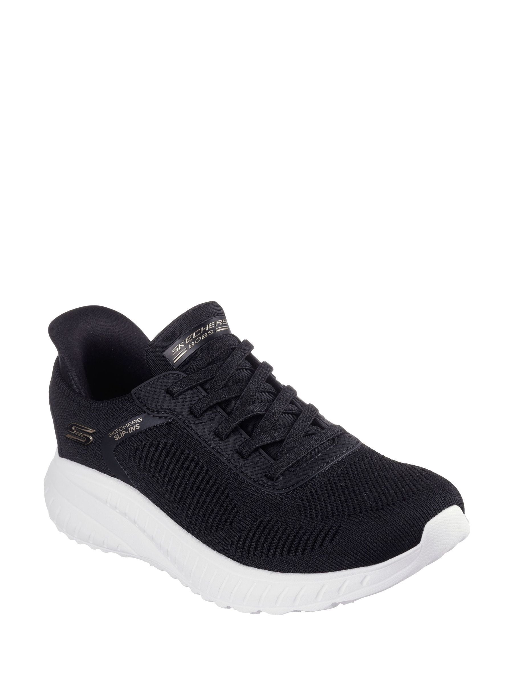 Zwart/wit - Skechers BOBS Sport Squad Chaos Slip In instapsneakers