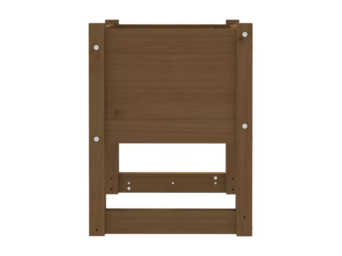 Jardinière bac lit surélevé bois marron 40 x 40 x 52.5 cm 02_0038963