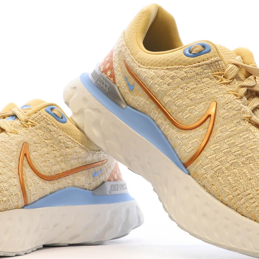 Nike Chaussures de Running Beiges Femme Nike React Infinity Run FK 3
