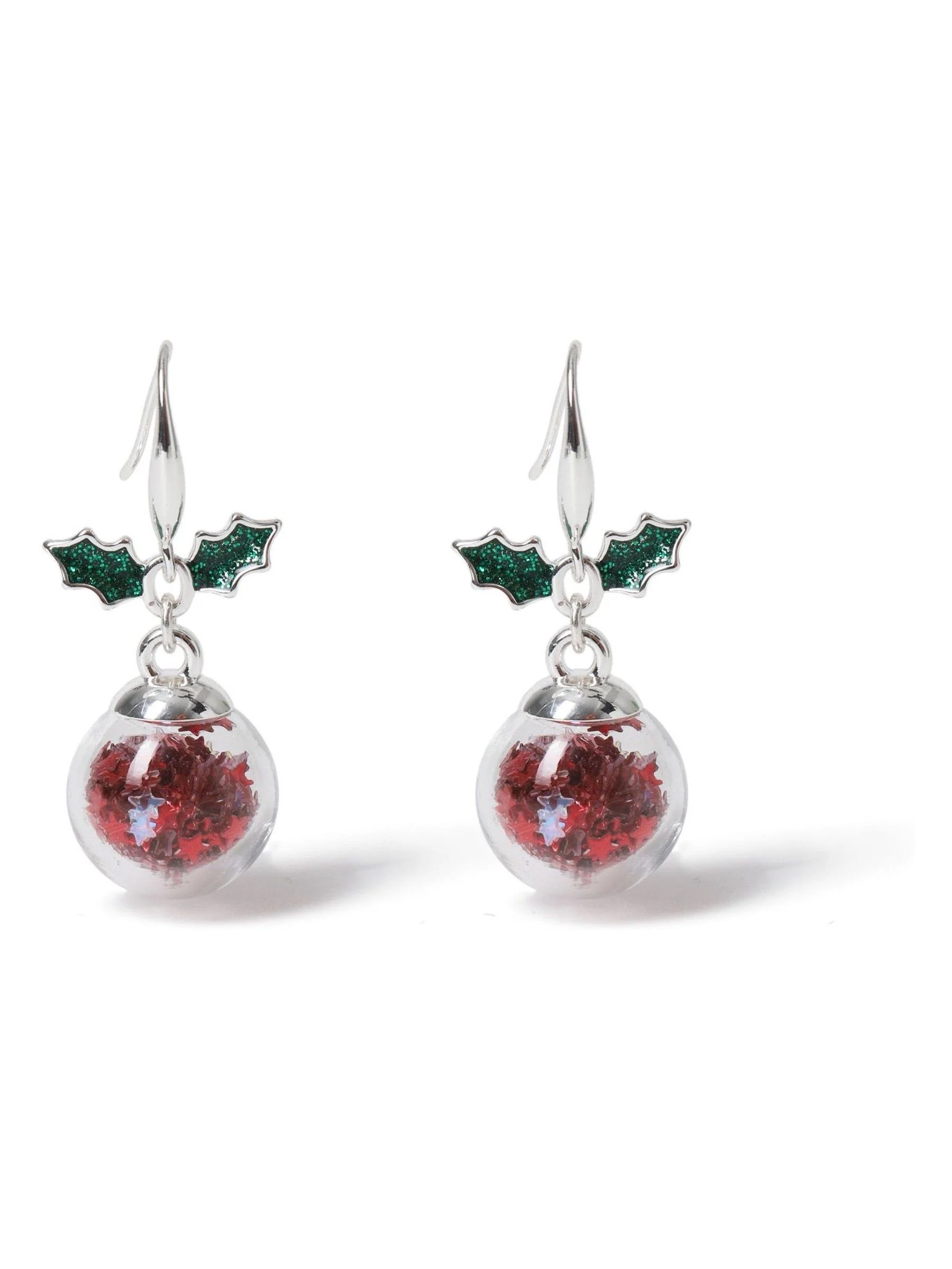Aela Rood Kerstmis Pudding Shaker Oorbellen