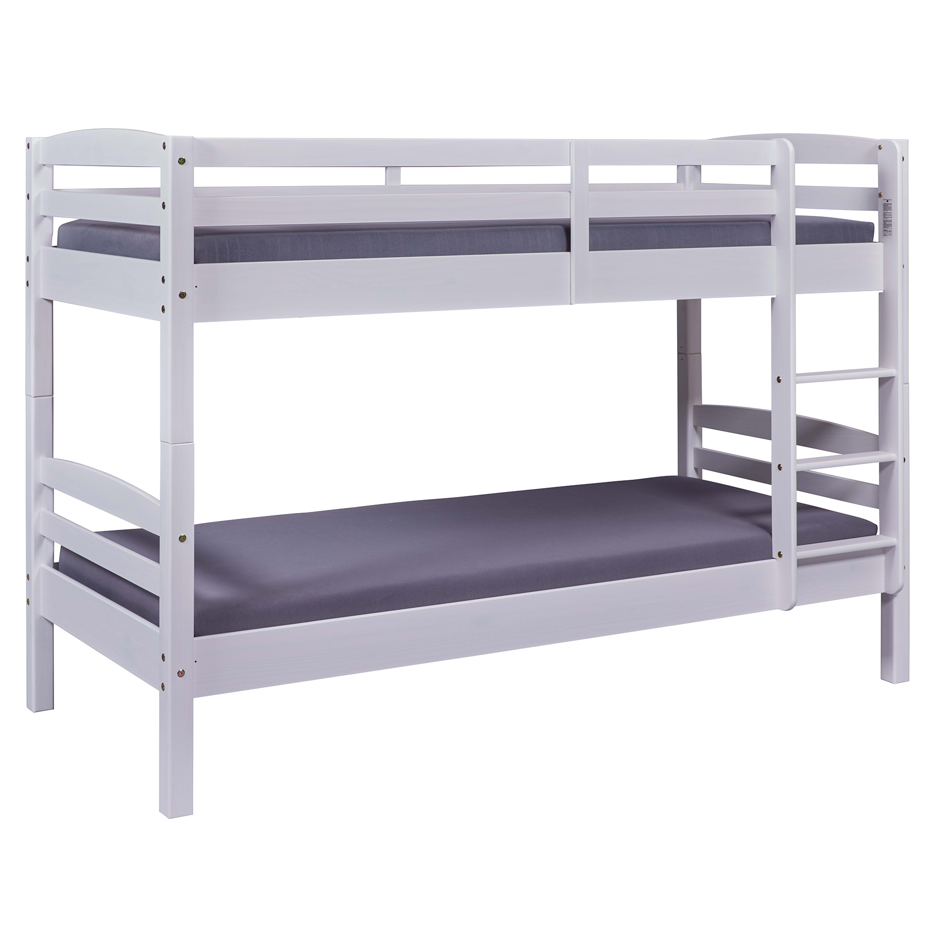 Etagenbett ANNIKA - weiß - 2 Einzelbetten - 2x 90x200 cm