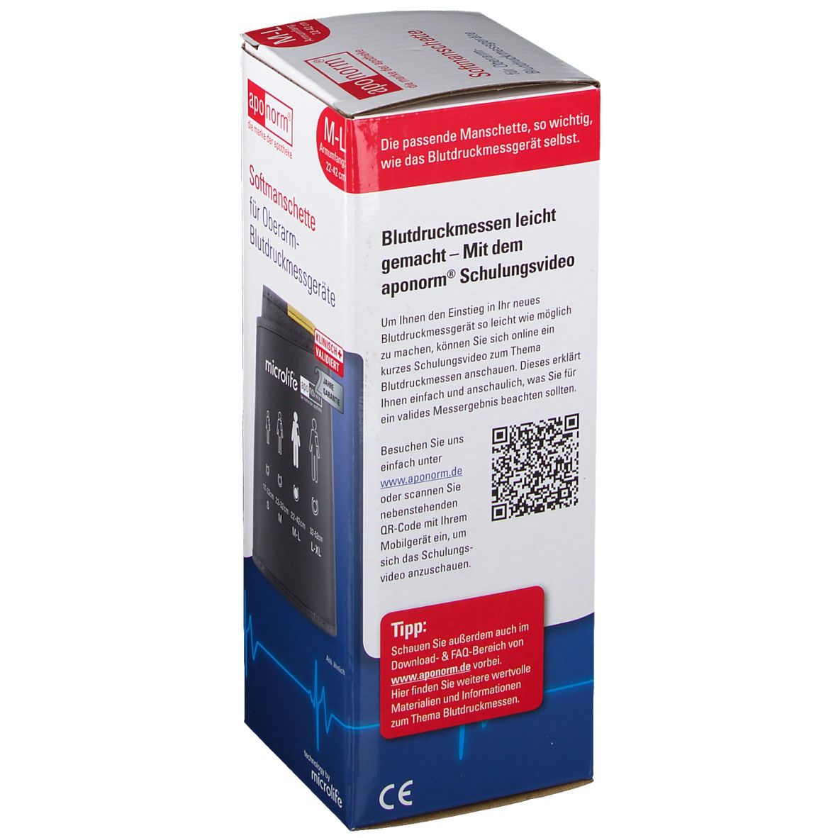 aponorm® Oberarm Softmanschette Gr. M-L 22-42 cm