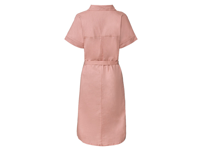 Dames linnen-maxi-jurk