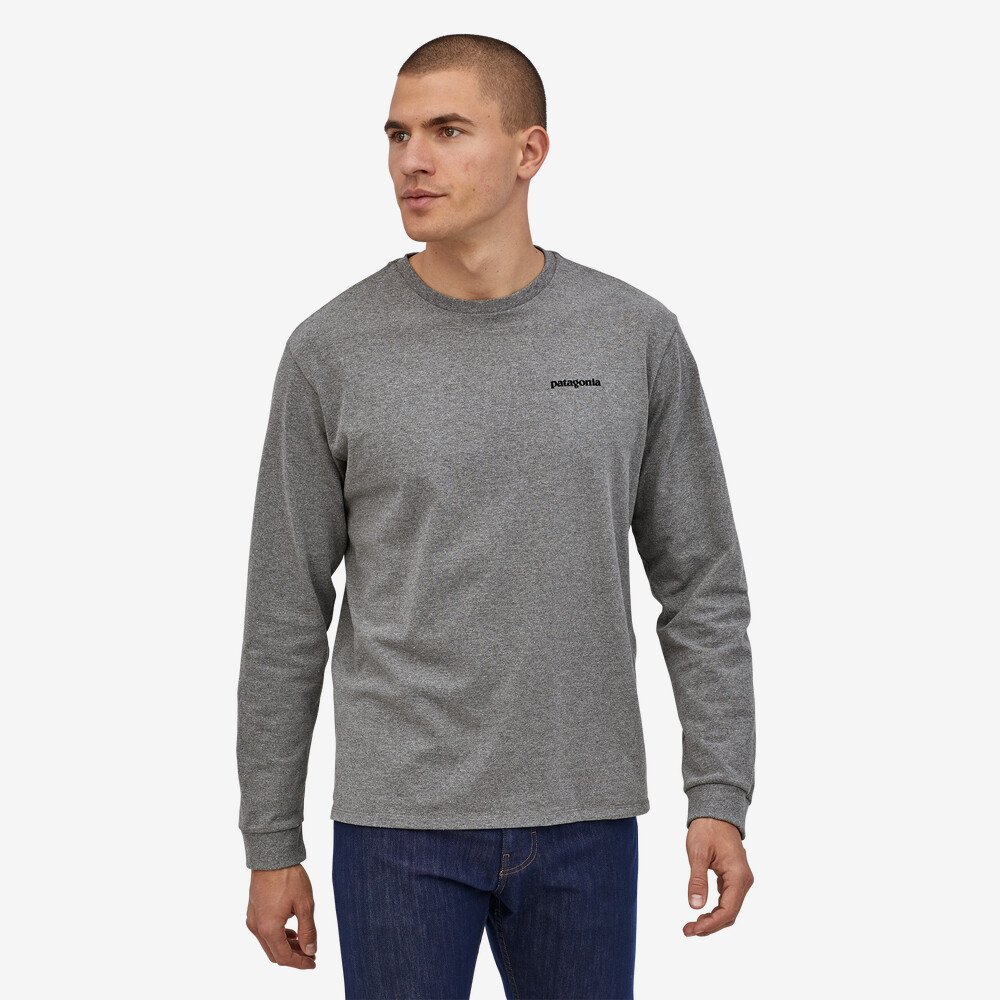 Patagonia L/S P-6 Logo Responsibili-Tee, M's<br>Kjenn på stoffet! Super behagelig