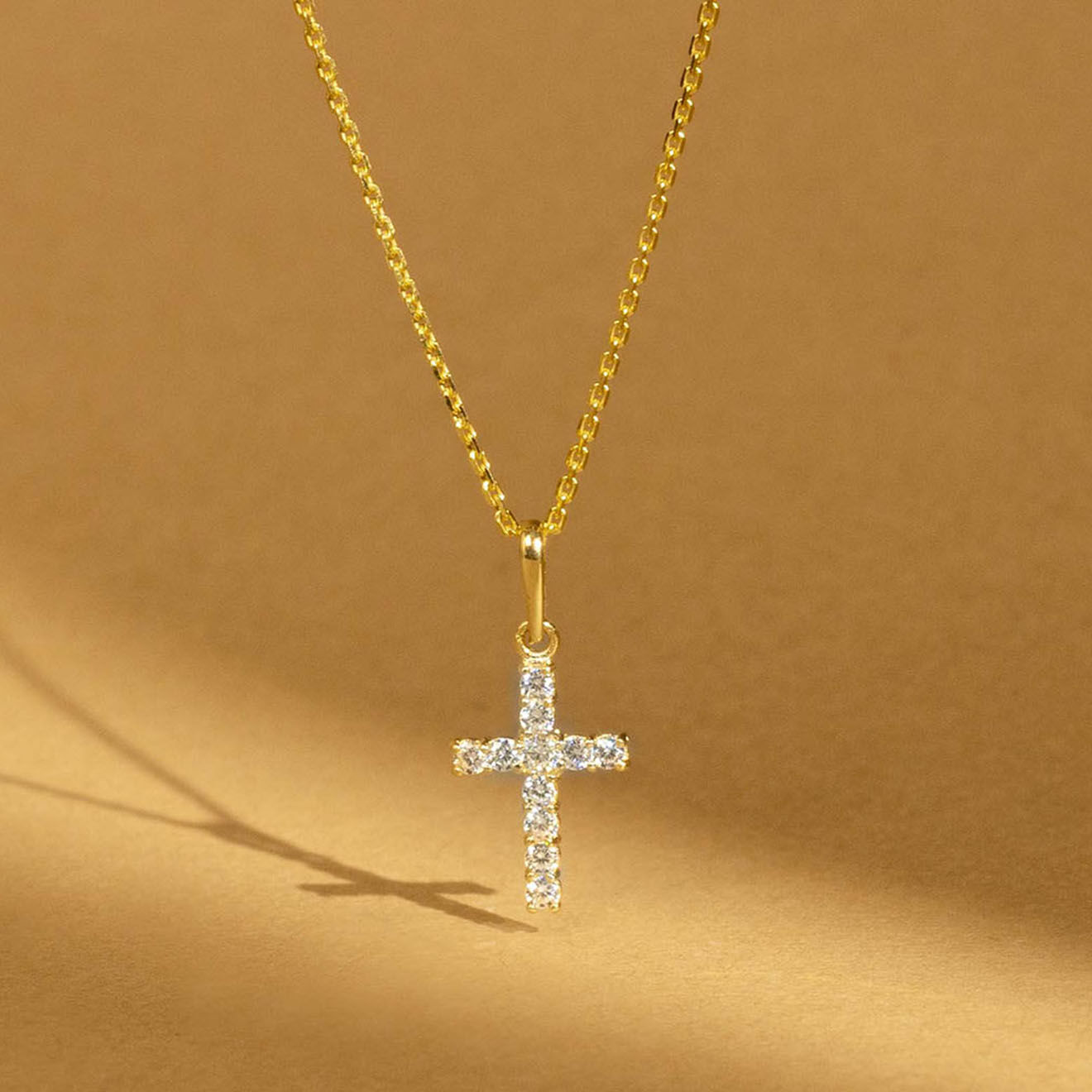 Instant d'Or Pendentif Croix Vérité or jaune