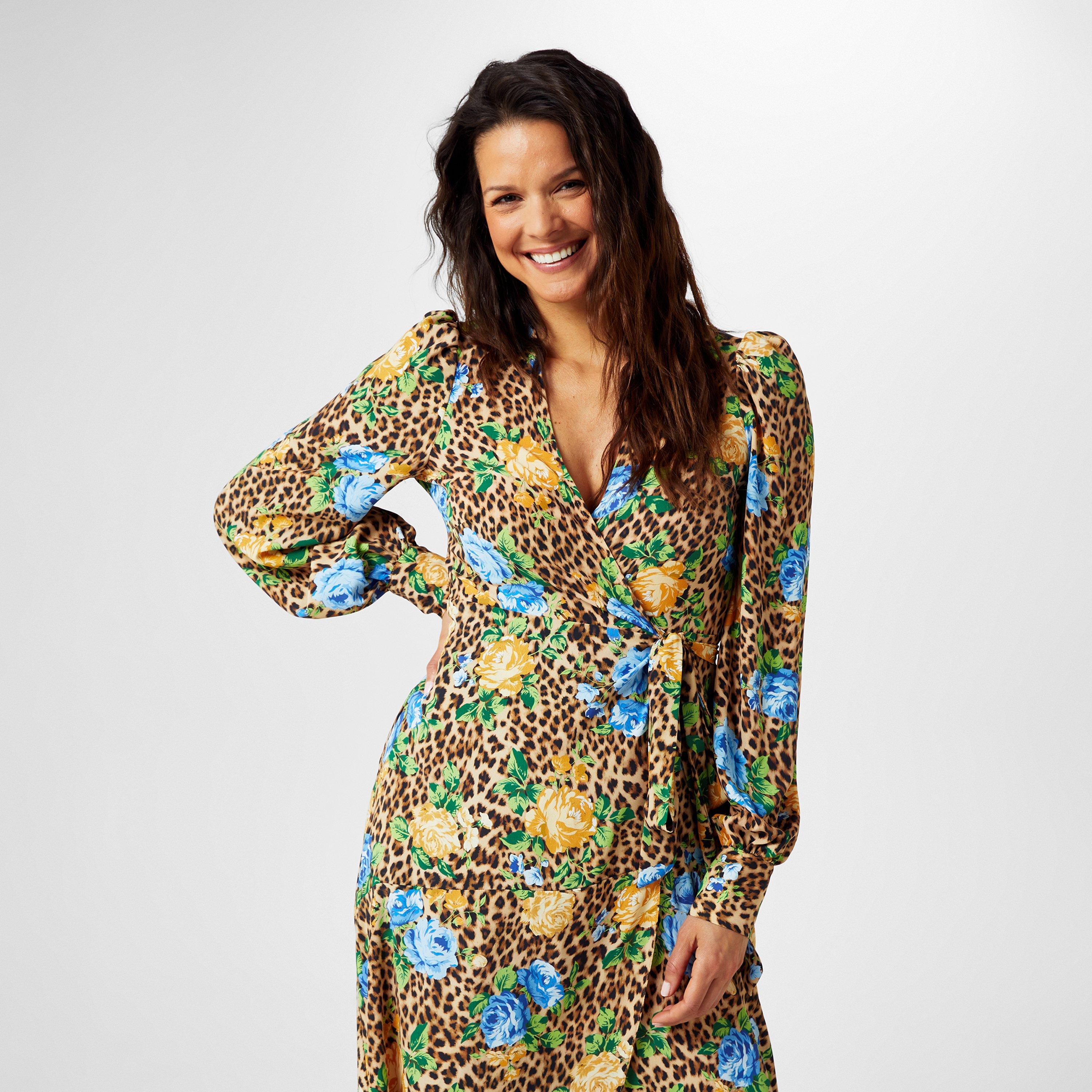 Biba Printed Wrap Dress