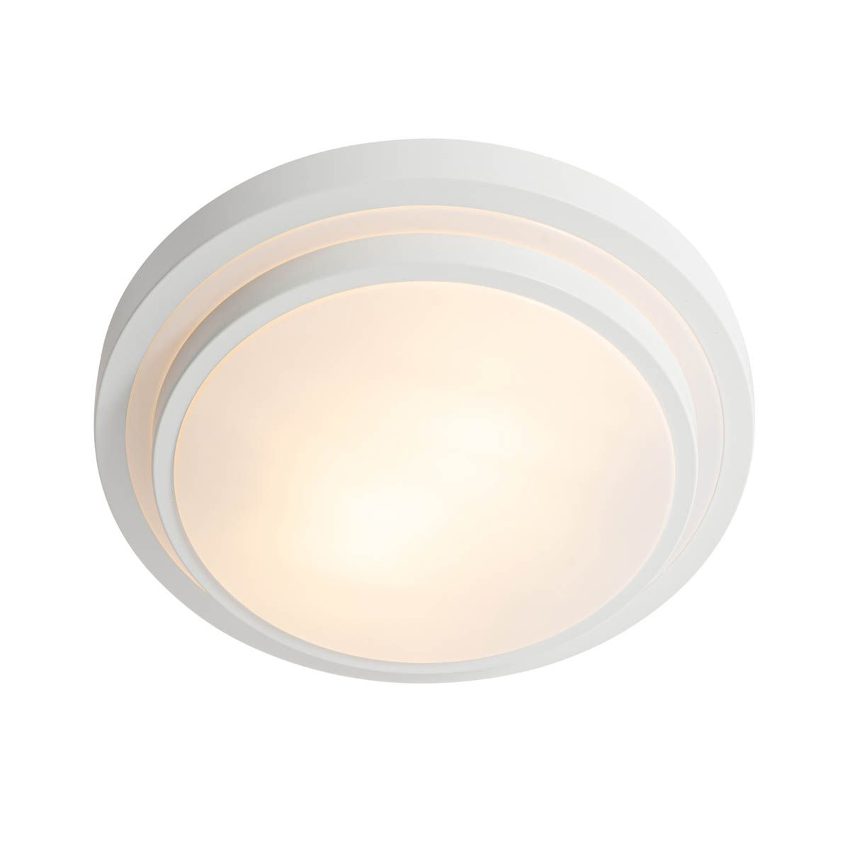 Moderne plafondlamp wit 35 cm IP44 - Walden