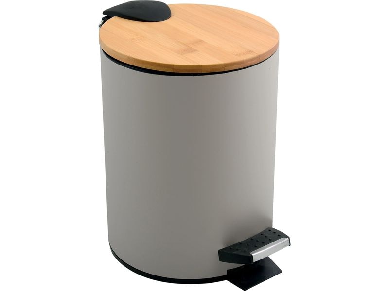 spirella Treteimer Adonis 3 l, Taupe Treteimer mit Pedal