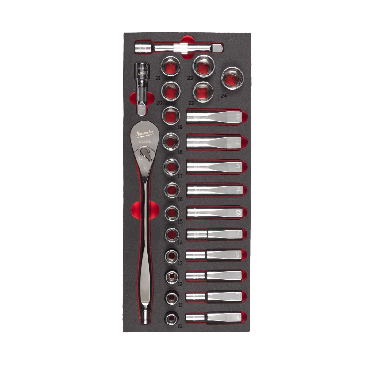 Milwaukee TOOLGUARD™ Gevulde stalen gereedschapswagen rood 69cm universeel 131-delig - 4932499182