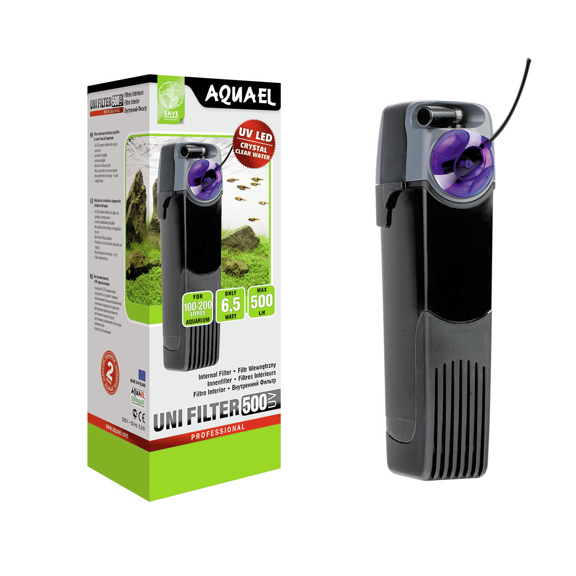 Filtro interno Aquael UNIFILTER LÂMPADA (500-UV)
