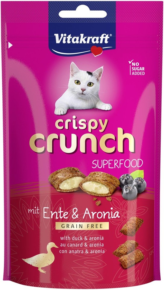 Vitakraft - Kattegodbider - 9 x Crispy Crunch m/And & Aronia 40g