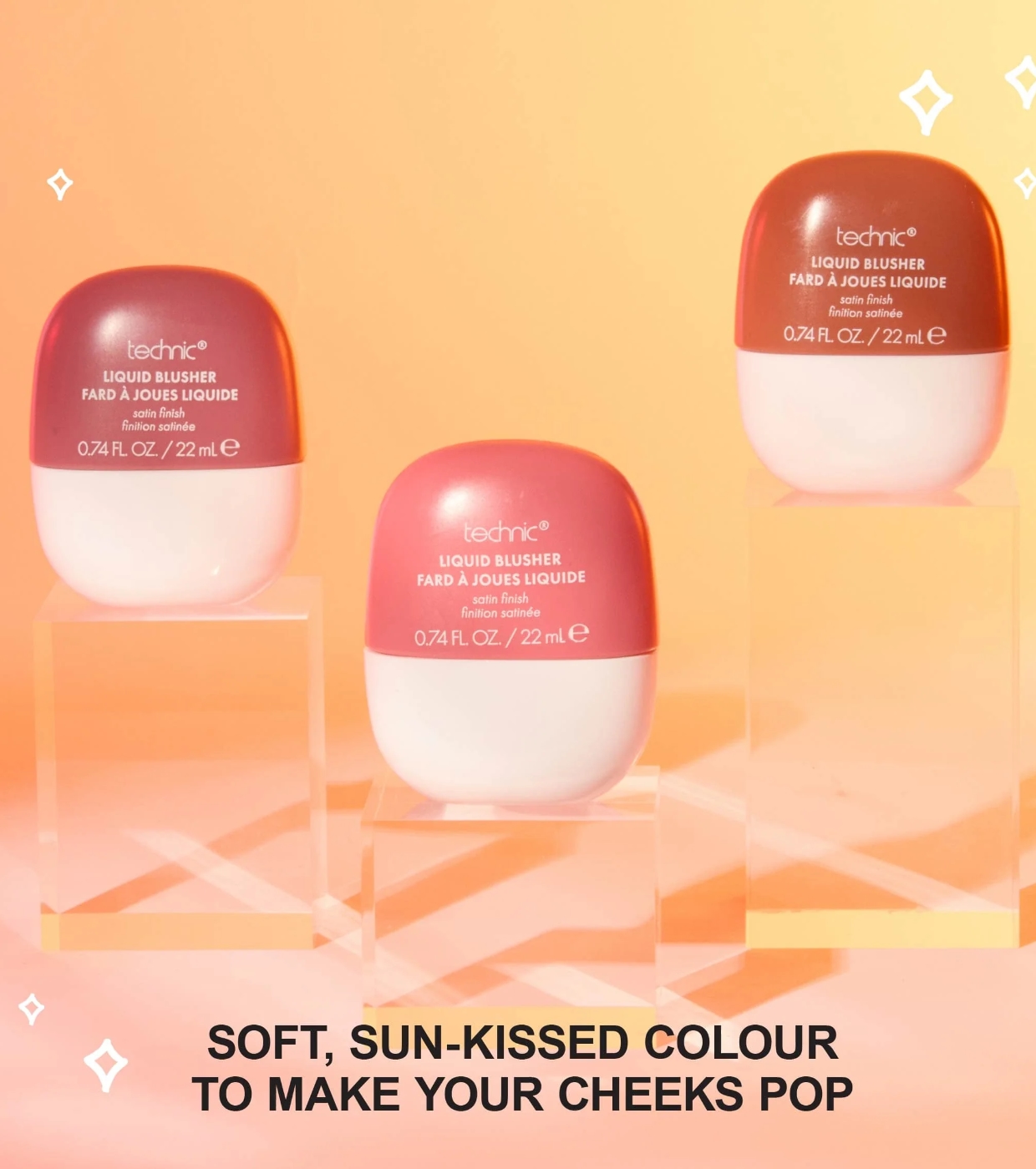 Technic Cosmetics - Blush líquido com acabamento acetinado - Pink Flamingo