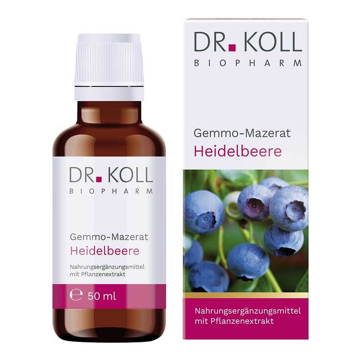 Gemmo-Mazerat Heidelbeere Dr. Koll Vaccinium Myrtillus Tropfen, 50 ml