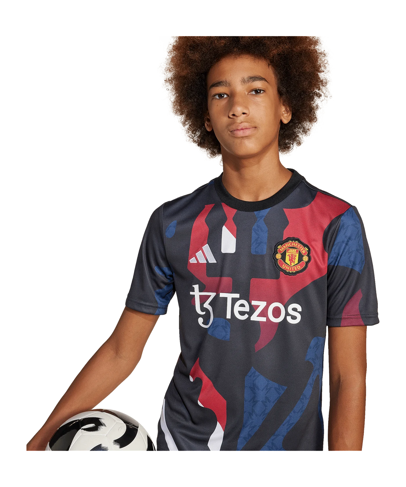 adidas Manchester United Prematch Shirt 2024/2025 Kids Schwarz