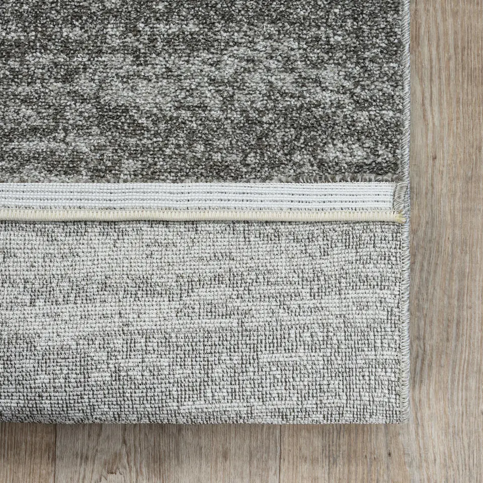 Relax Oslo - Laagpolig Effen Vloerkleed - Grijs - 200x290 CM