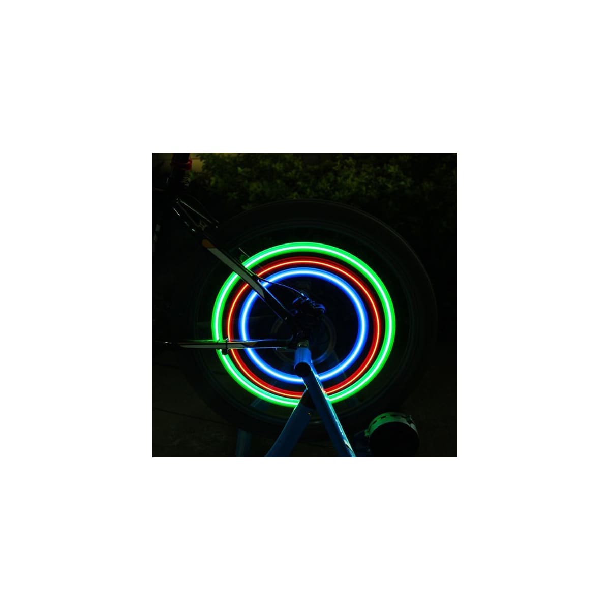 LED Sykkelhjulbelysning 2-pack Blå