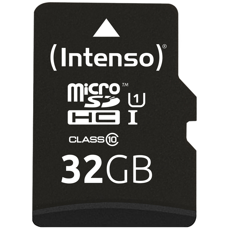 Intenso Speicherkarte microSDHC UHS-I Premium + SD-Adapter, 32 GB, 1 Stück