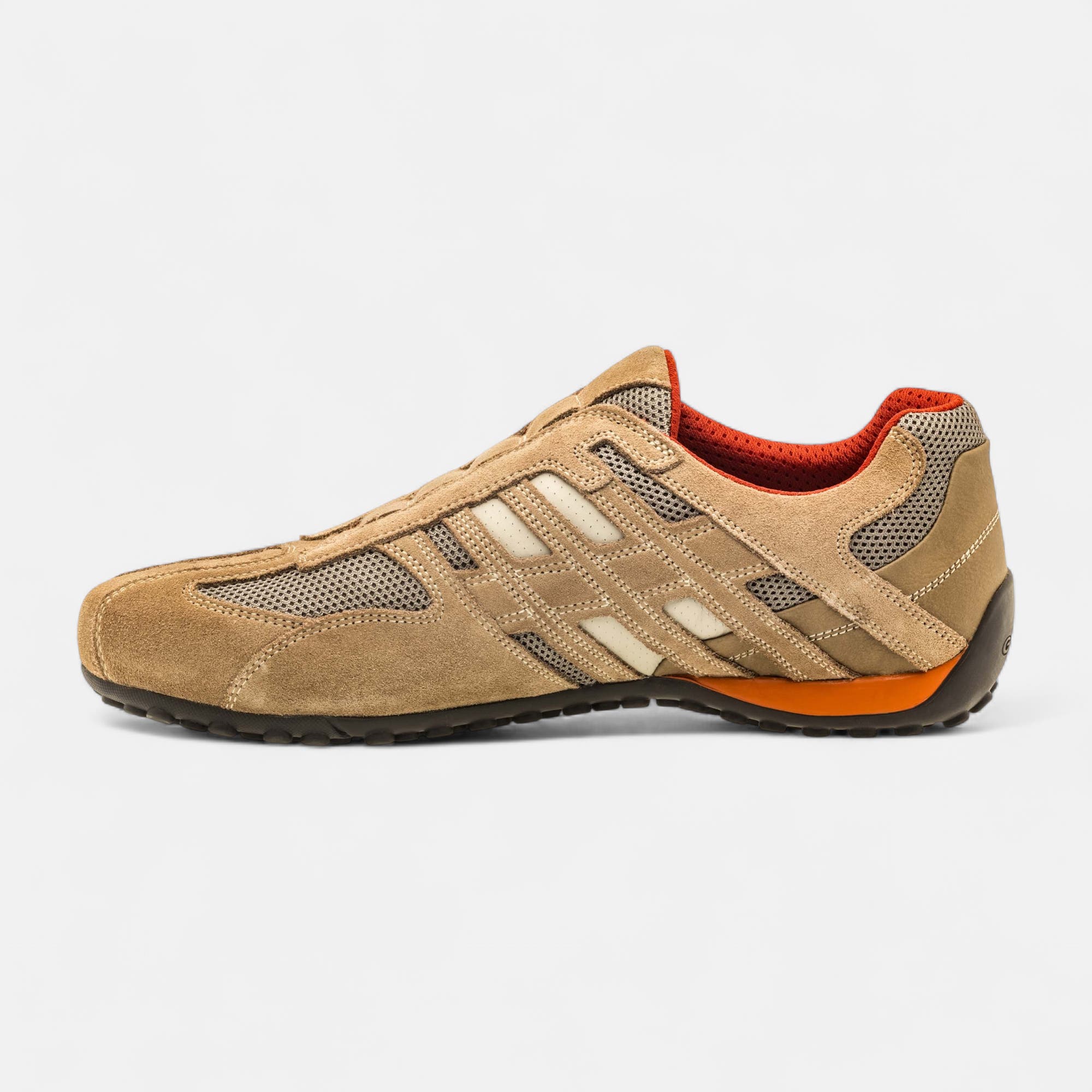 Baskets basses Homme en cuir beige