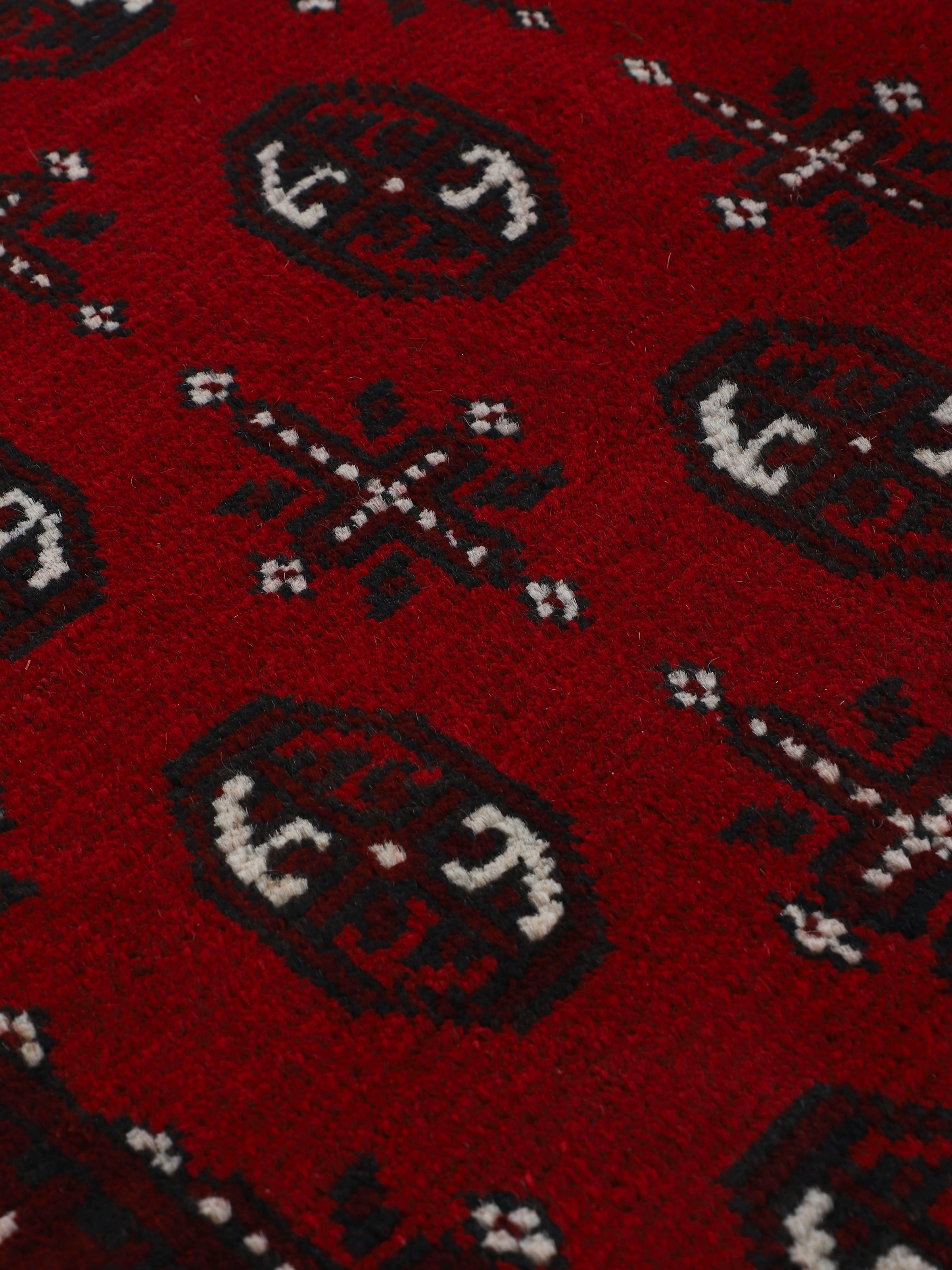 Woven Arts Orientteppich »Afghan Akhche Bokhara ,   auch als Läufer« rechteckig 8 mm Höhe reine Schurwolle für ein warmes Raumklima, handgearbeitet