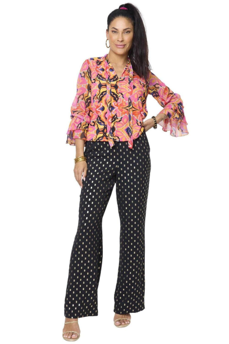 Tessa Koops multi color dames blouse