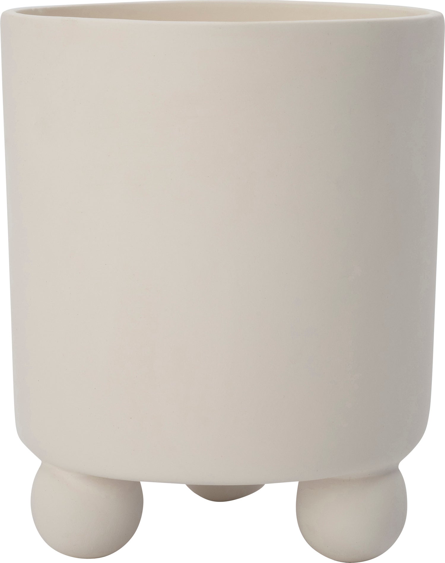 Intratuin bloempot op poten Niki wit D 16 H 19 cm