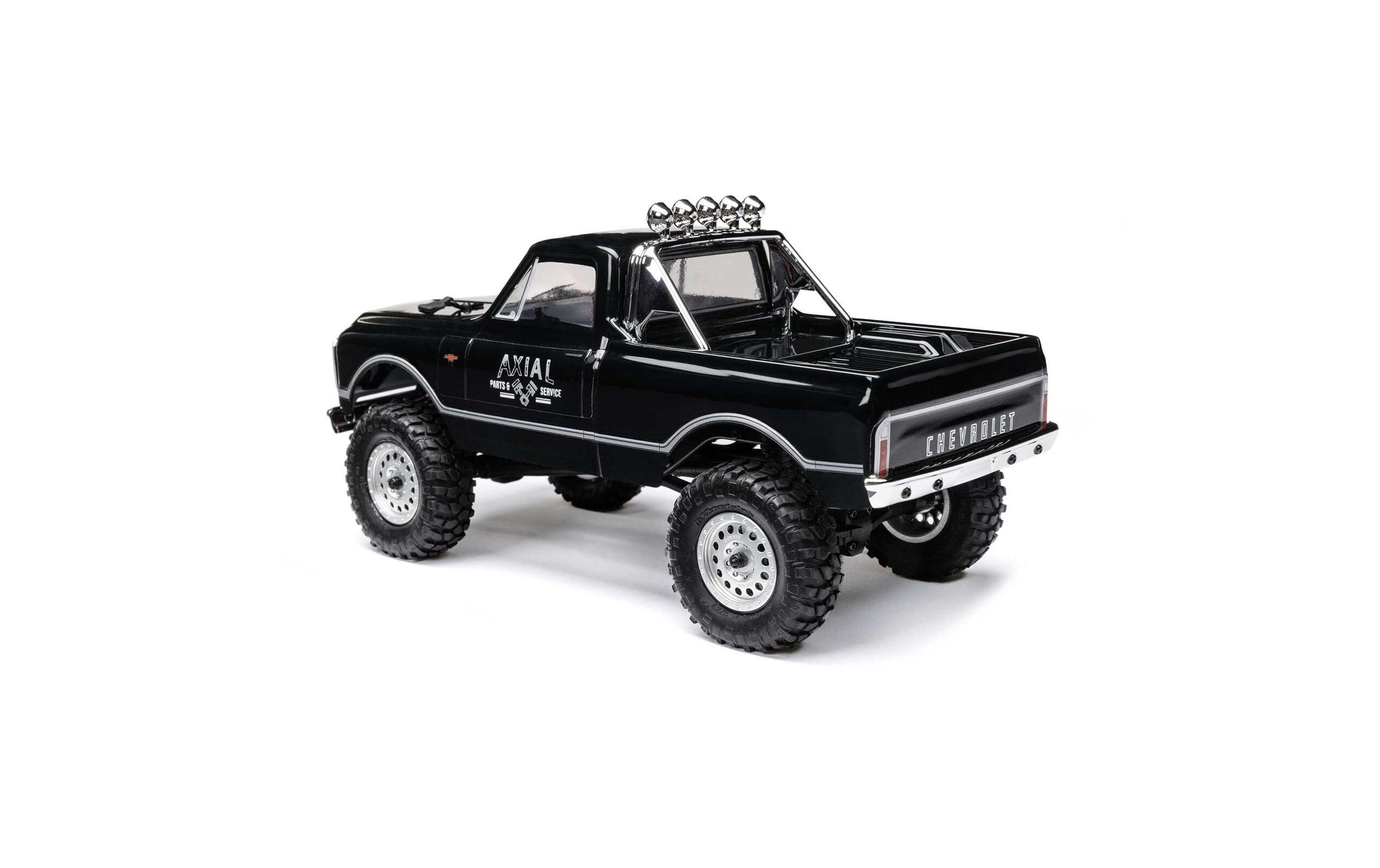 Scale Crawler SCX24 1967 Chevrolet C10 V2 Schwarz, RTR, 1:24<br>Kleiner 4wd Rock Crawler mit Chevy C10 Pick-up Karosserie
