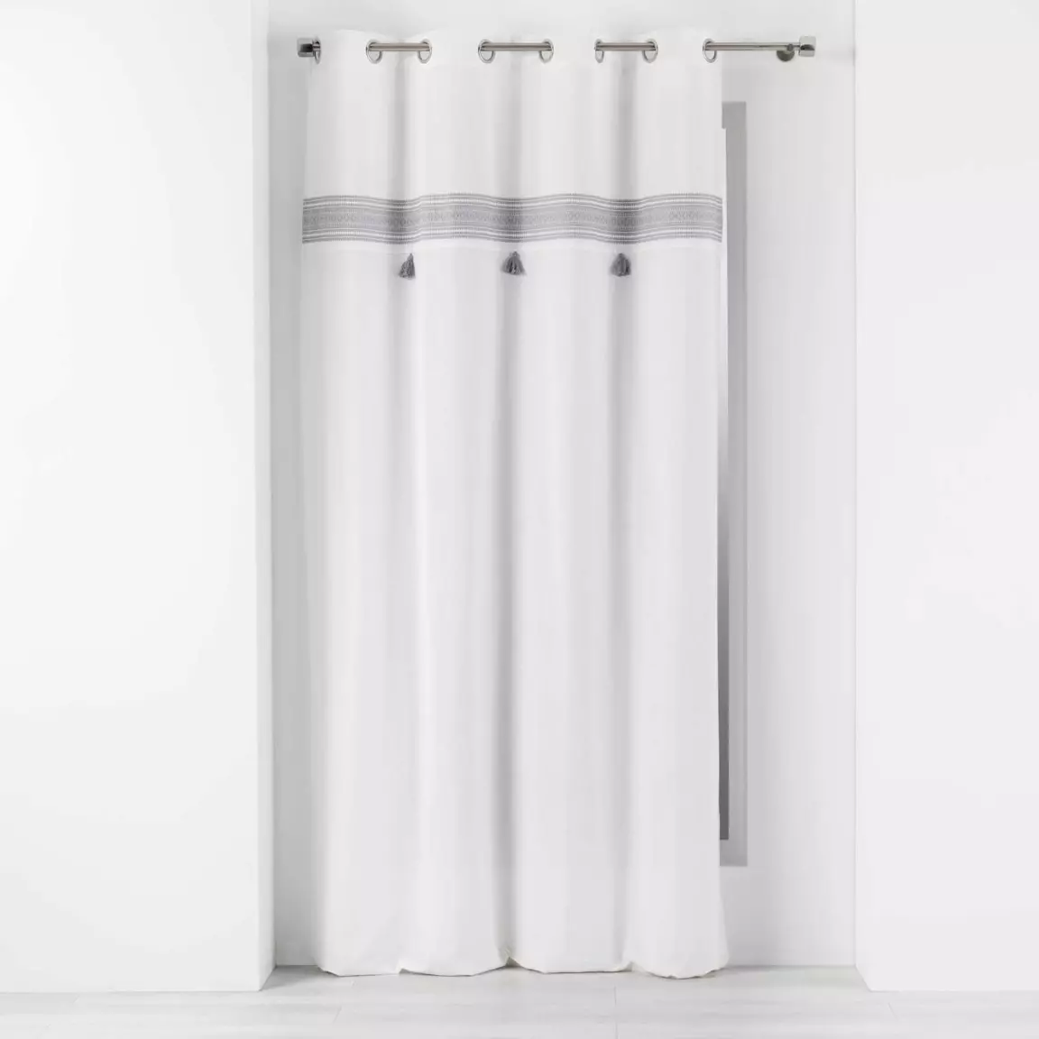Rideau coton (140 x 240 cm) Amaya Gris