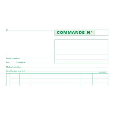 Exacompta - Manifold Carnet de commandes - 50 tripli - A4