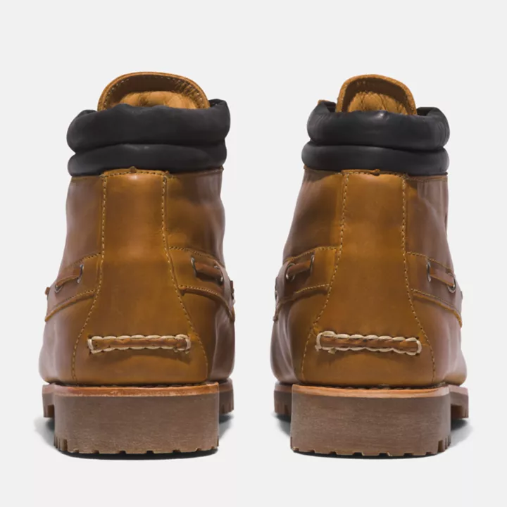 Bota Timberland Authentic Chukka de 7 ilhós para homem, na cor amarela.