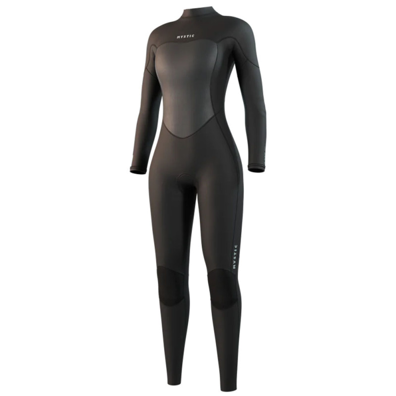 Combinaison neoprene femme mystic brand flatlock 3-2 backzip noir