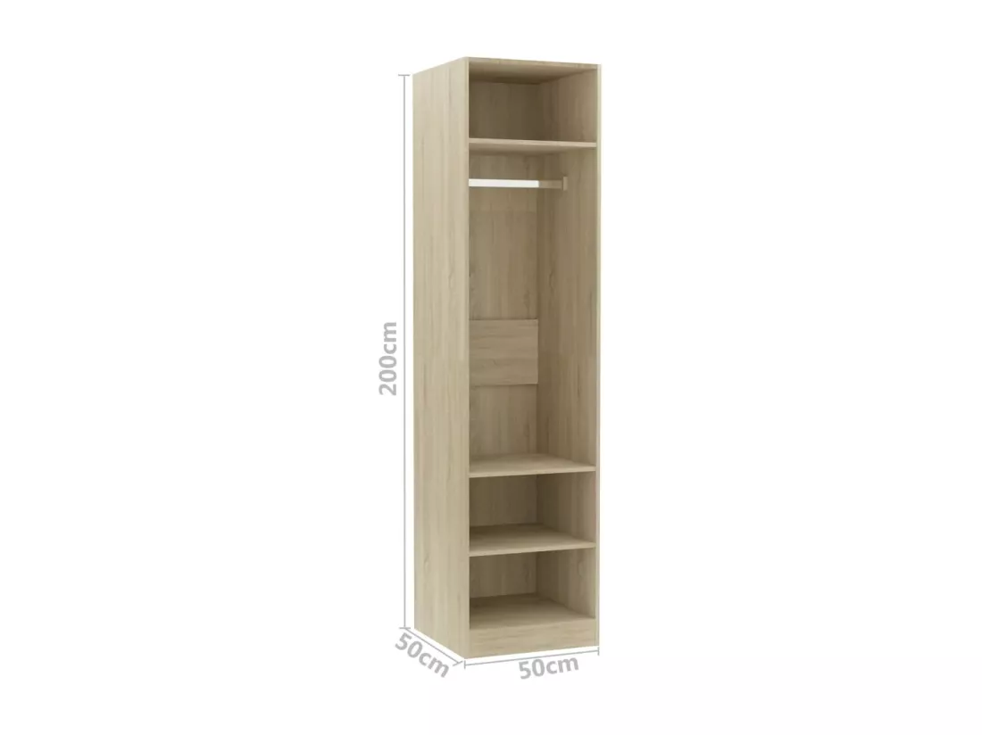 Garde-robe Chêne sonoma 50x50x200 cm Bois d'ingénierie