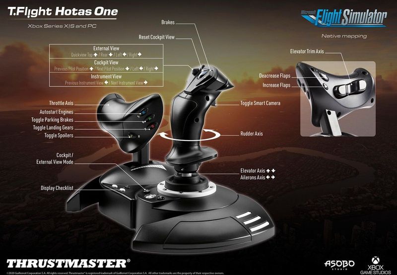 Thrustmaster - T.Flight Hotas One - Flight Stick - Zwart - Voor Xbox One & Windows