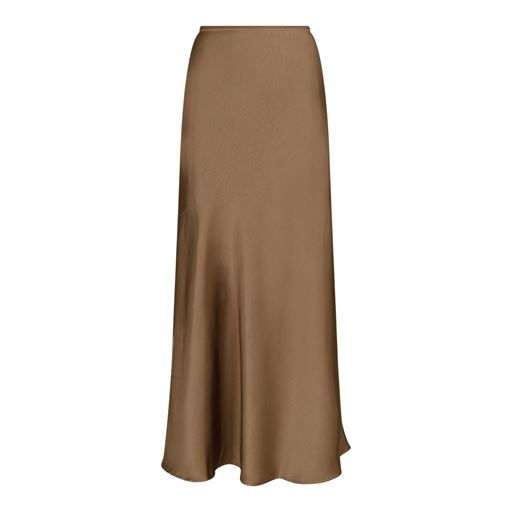 Neo Noir Vicky Heavy Sateen Nederdel, Dark Taupe, 40