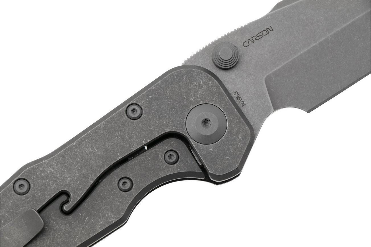 Real Steel 9914 Evolution, Carbonfiber Titanium, Tanto zakmes, Carson Huang design