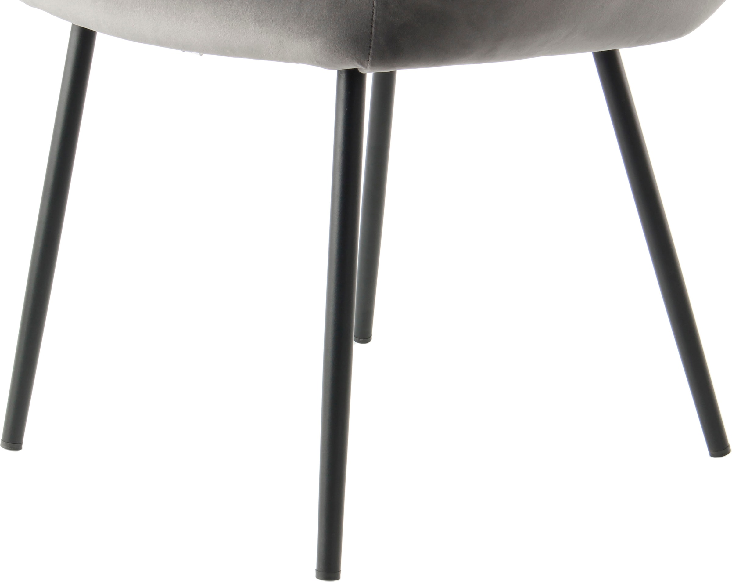 Kayoom Polsterstuhl »Stuhl Cobain 825 2er-Set, einfarbiges Design, minimalistisch gestaltet« (Set) 2 Stk.samtweicher Bezug, weiche Polsterung für ein gemütliches Sitzgefühl