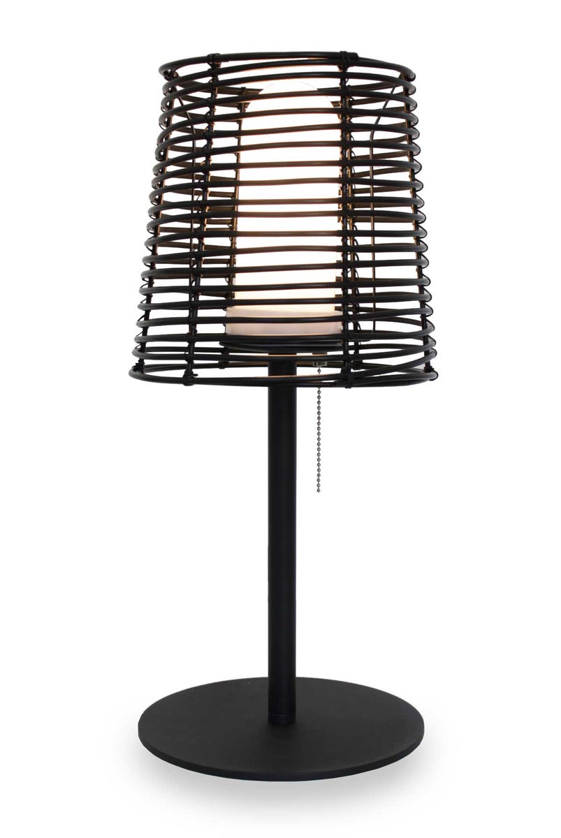 Visar T rotan tafellamp, IP65, voor buiten en binnen, H: 52 cm, 10884