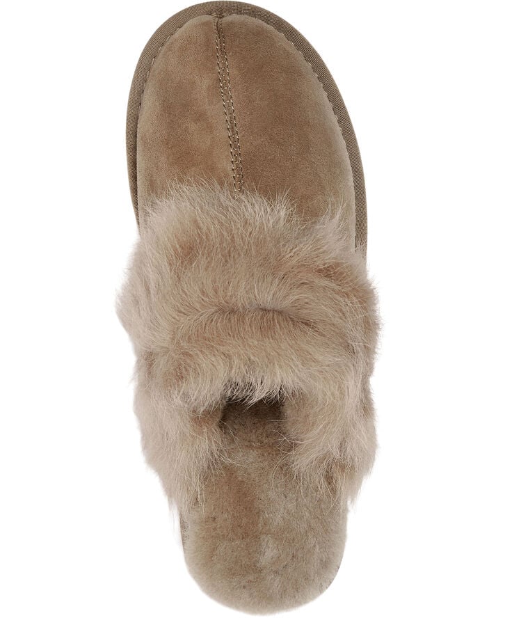 Lovelies VIGRA - SHEARLING SLIPPERS Walnut