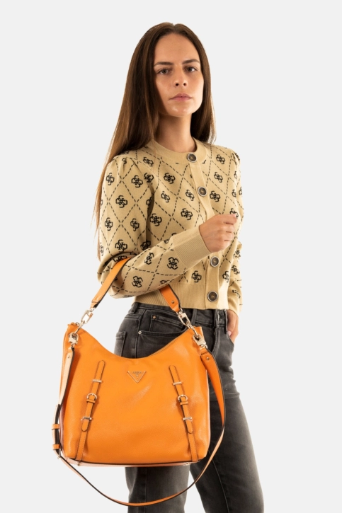 Sacs à main guess jeans levia large hobo tng tangerine