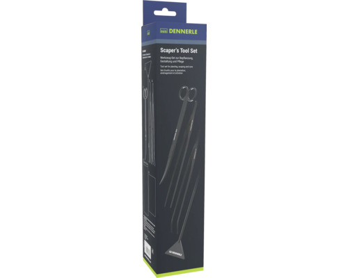 Aquariumplantenverzorgingsset Dennerle Scaper's Tool Set roestvrij staal, zwart gepoedercoat,