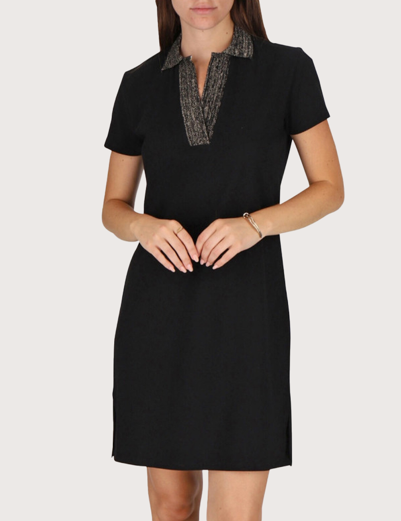 LES TROPEZIENNES PAR M.BELARBI HUTTES ROBE POLO NOIR