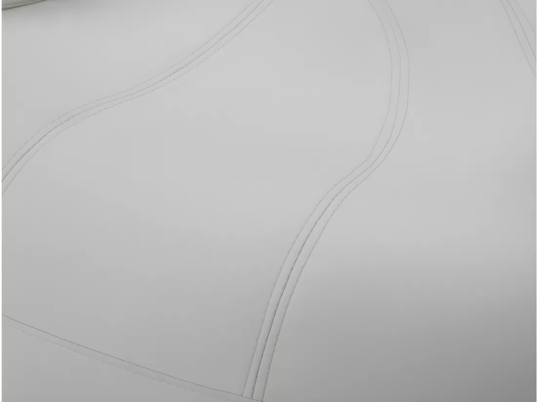 Fauteuil main pivotant CATCHY en simili - Blanc